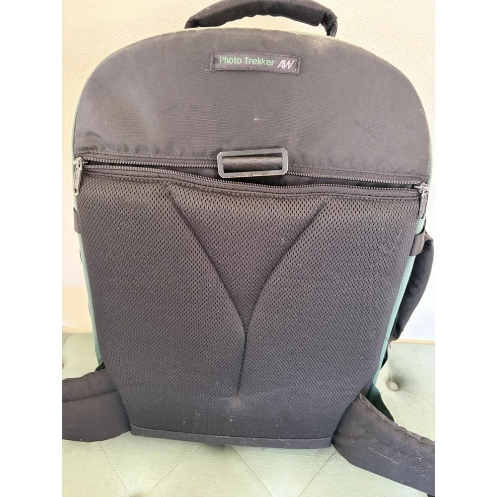 Lowepro AW Pro Photo Trekker Camera Backpack Black Green Large Padded Bag